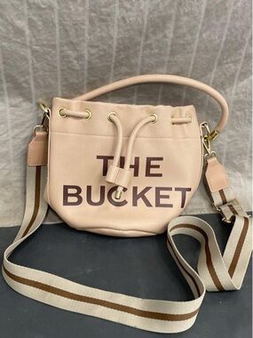 The Bucket Pink Drawstring Bucket Bag